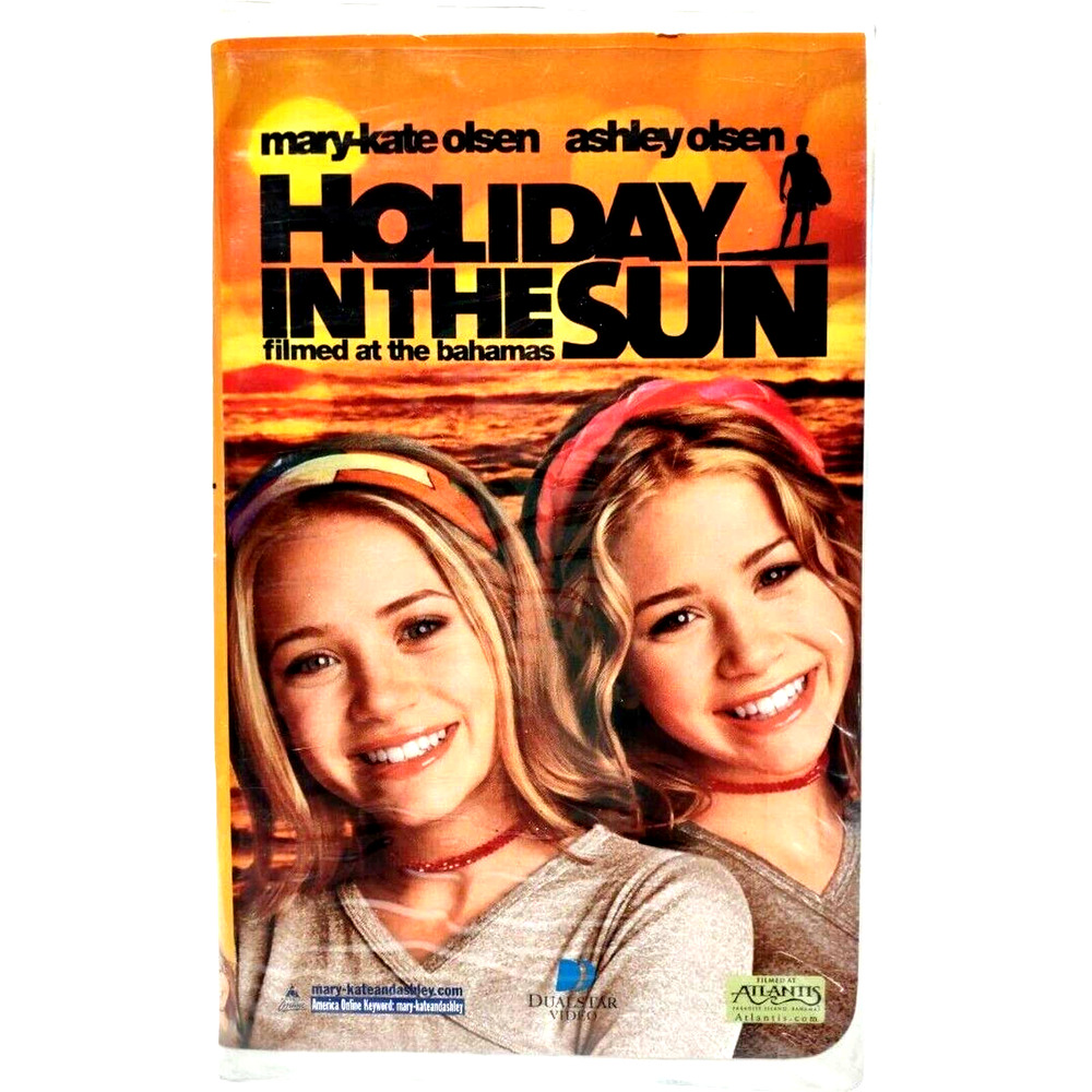 Holiday In The Sun Mary-Kate & Ashley Olsen 2001 Vhs Clamshell Case Vntg